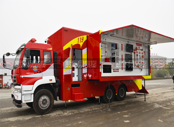 國(guó)五重汽斯太爾消防宣傳車